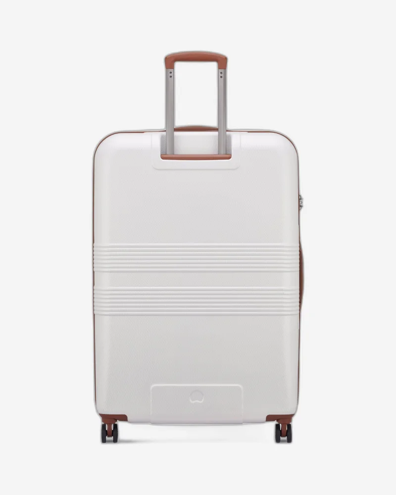 DELSEY Paris  Delsey Flanerie SE 82cm Check In trolley, Champagne, 4 spinner wheels, polycarbonate hard shell, expandable, TSA lock, dual handle, spacious interior, 5-year warranty  | Best Price UAE